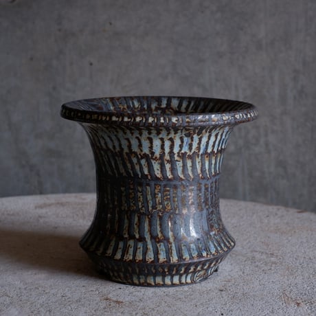 Φ14×h12.3㎝ titan鉄彩pot H345 | 陶 atelier Soel