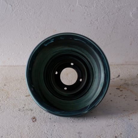 Φ12.7(in11)×h8.5㎝    marble pot　E1154