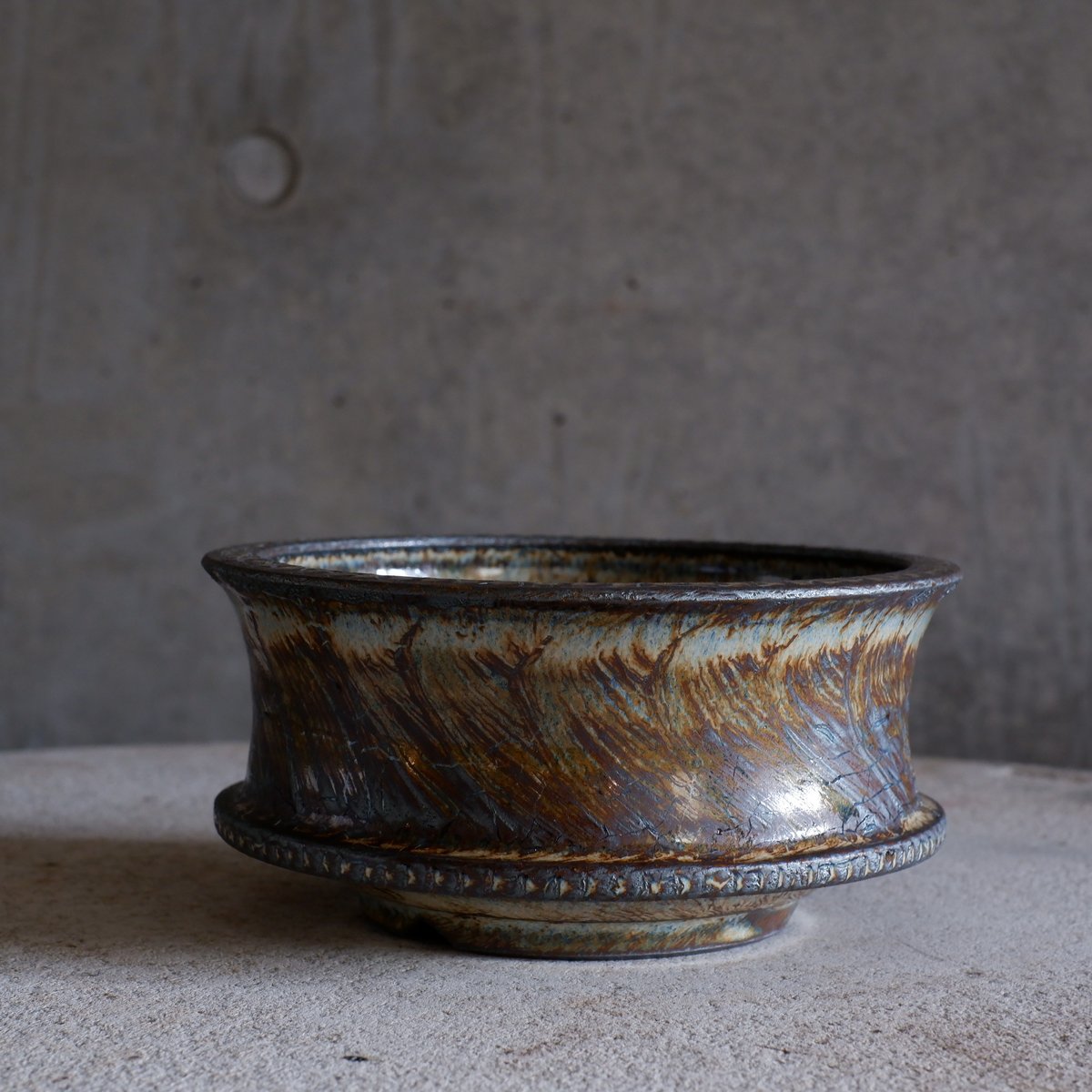 atelier Soel チタンブロンズPOT 大鉢 (C)燻pot.大鉢new work