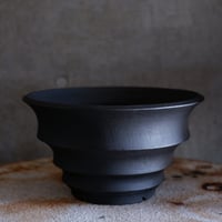 Φ26.3×h15㎝  matte black pot　Ｆ174