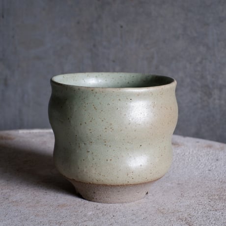 Φ11×h10.5㎝ ash green pot  H466