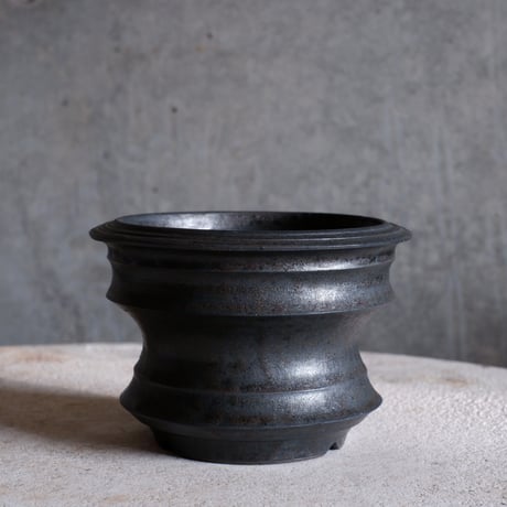 Φ12.3(in10)×h8.8㎝ black pot  H525