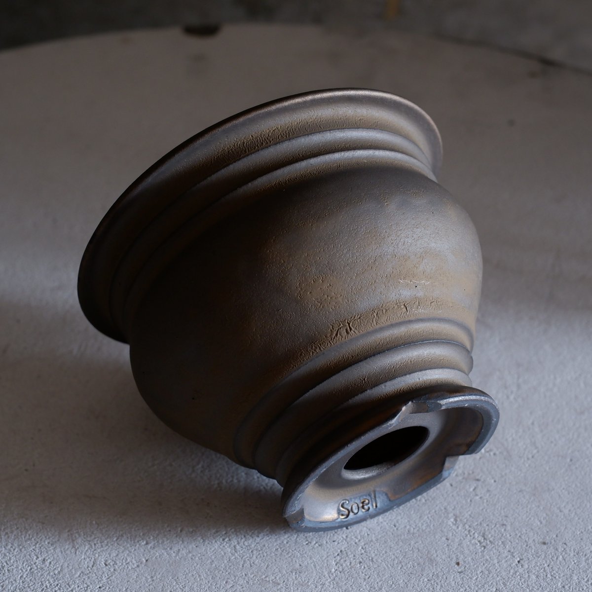 Φ12.2×h9.5㎝ bronze pot G868 | 陶 atelier Soel