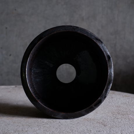 【OUTLET】Φ13.5(in11.6)×h7.5㎝  燻pot  H537