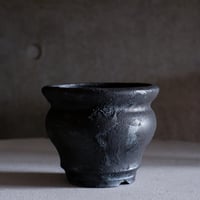 Φ12×h5.5㎝ pot stand (燻bronze) G789 | 陶 ateli