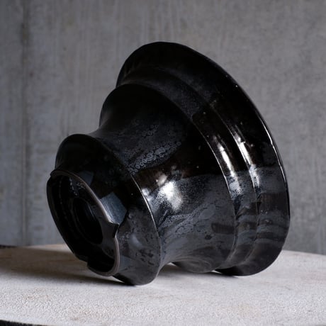 Φ25.2×h14.7㎝  油滴pot  H468