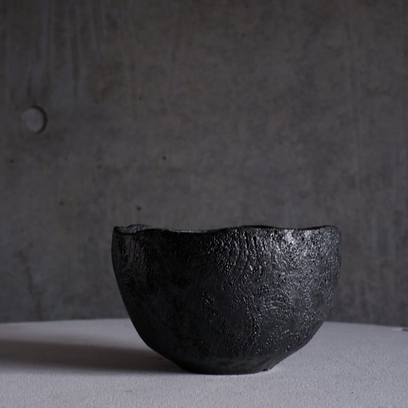 Φ13.8×h8.7㎝ 黒釉pot G930 | 陶 atelier Soel