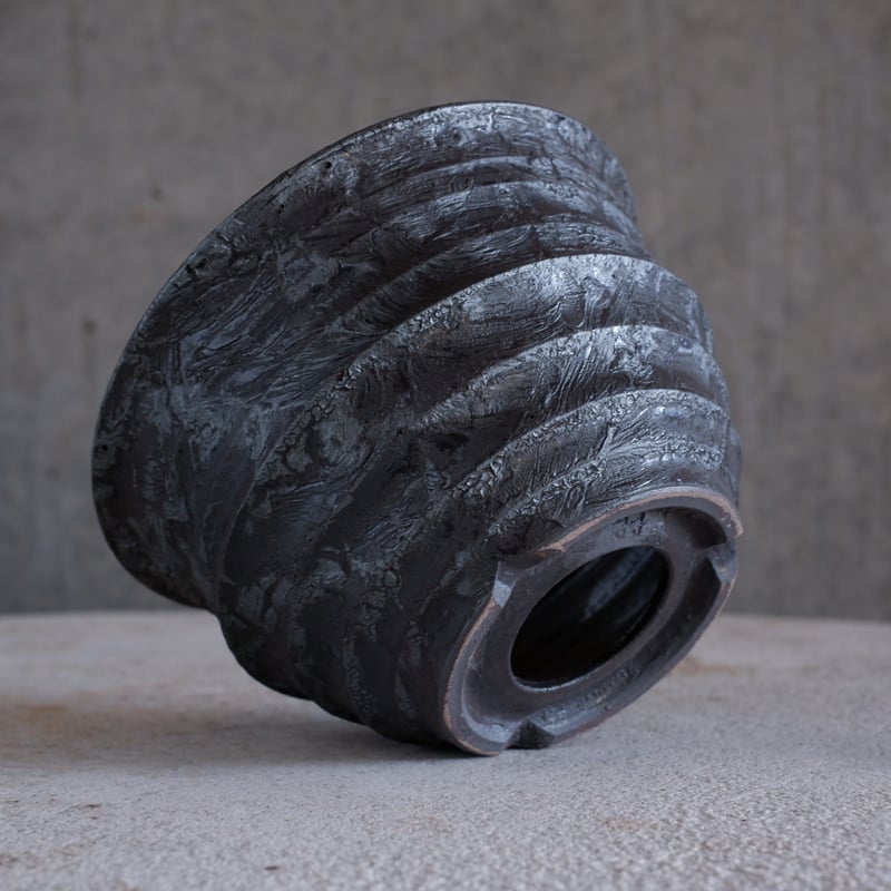 Φ12.8×h8㎝ 鉄彩pot G985 | 陶 atelier Soel