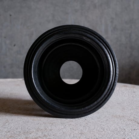 Φ11.5(in9)×h8.8㎝ black pot  H527