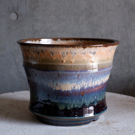 陶器鉢　atelier soel ブルー 陶 atelier Soel