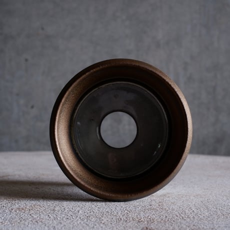 Φ9.8×h8.8㎝ titan bronze pot  H446