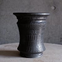 Φ17(in12.3)×h19.8㎝  black鉄彩pot  H287