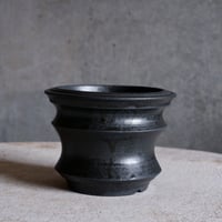 Φ11.5(in9)×h8.8㎝ black pot  H527