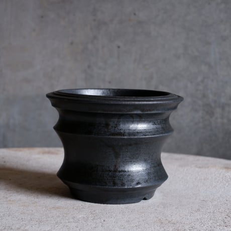Φ11.5(in9)×h8.8㎝ black pot  H527
