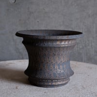 Φ17.3×h13㎝  bronze鉄彩pot  H433