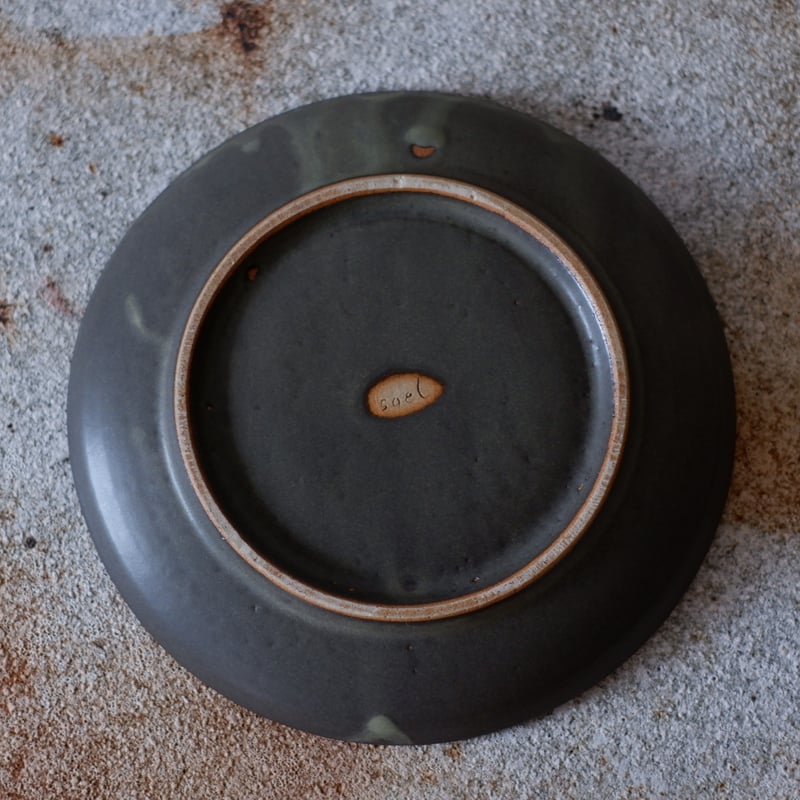 plate ヴェルディグレー Φ20㎝ F170 | 陶 atelier Soel