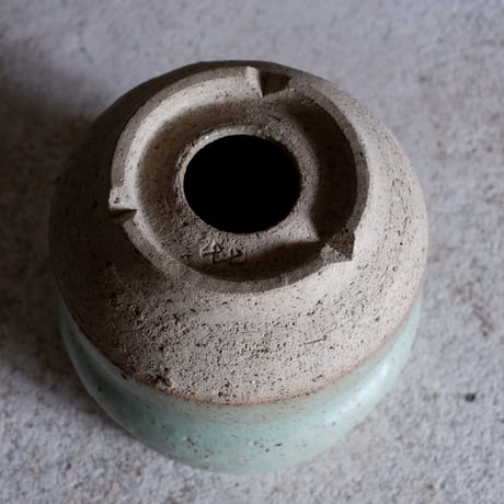 Φ9.5×h11.3㎝ ash green pot  H465