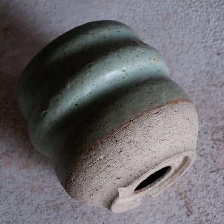 Φ9.5×h11.3㎝ ash green pot  H465