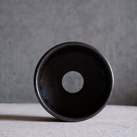 Φ8.5×h5㎝  燻verdigris pot  H514