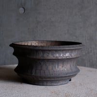 Φ21.5×h11㎝  bronze鉄彩pot  H426