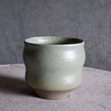 Φ11×h10.5㎝ ash green pot  H466