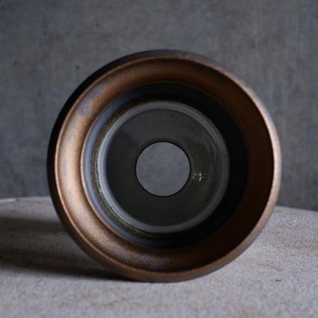 Φ14.2×h14.5㎝ titan bronze pot  H437
