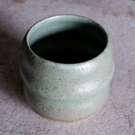 Φ9.5×h11.3㎝ ash green pot  H465
