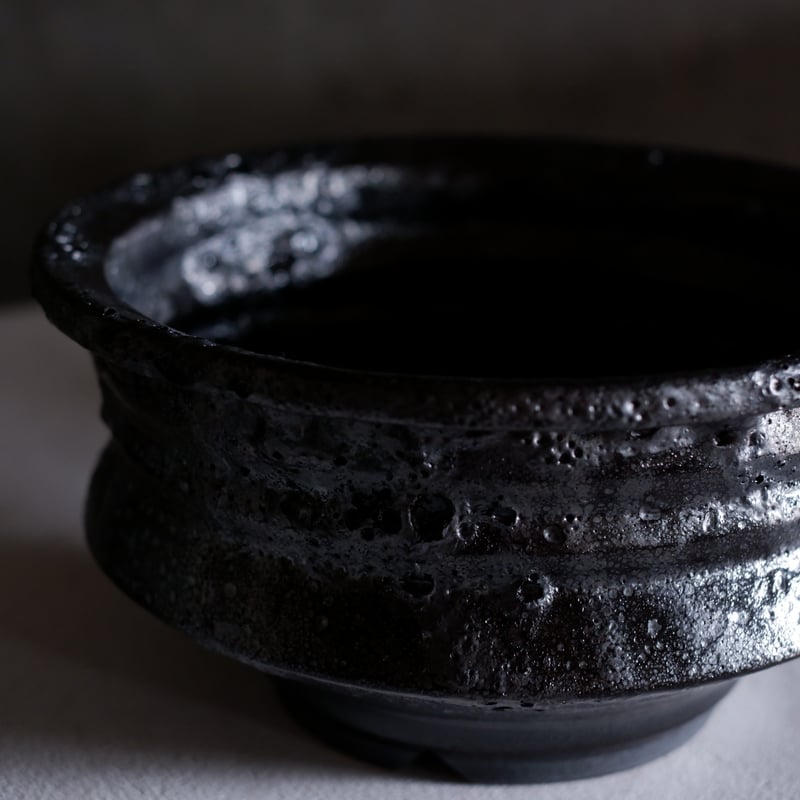 Φ20(in17)×h10.5㎝ 油滴pot G825 | 陶 atelier Soel