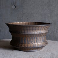 Φ22.5×h12.5㎝  bronze鉄彩pot  H425