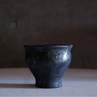 Φ7.7×h6.8㎝ TINY POT  black鉄彩  G409
