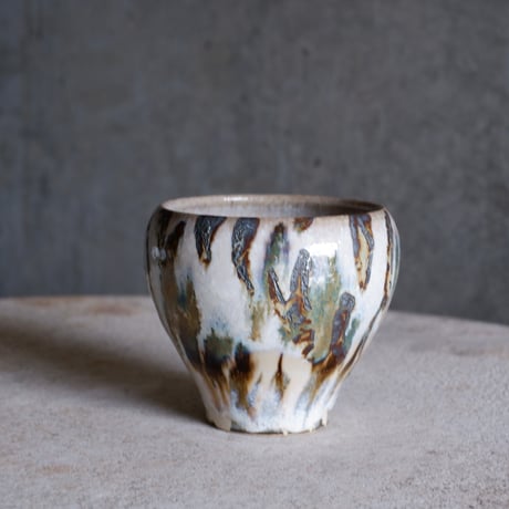 Φ7.5×h7.8㎝  鉄彩pot  H557