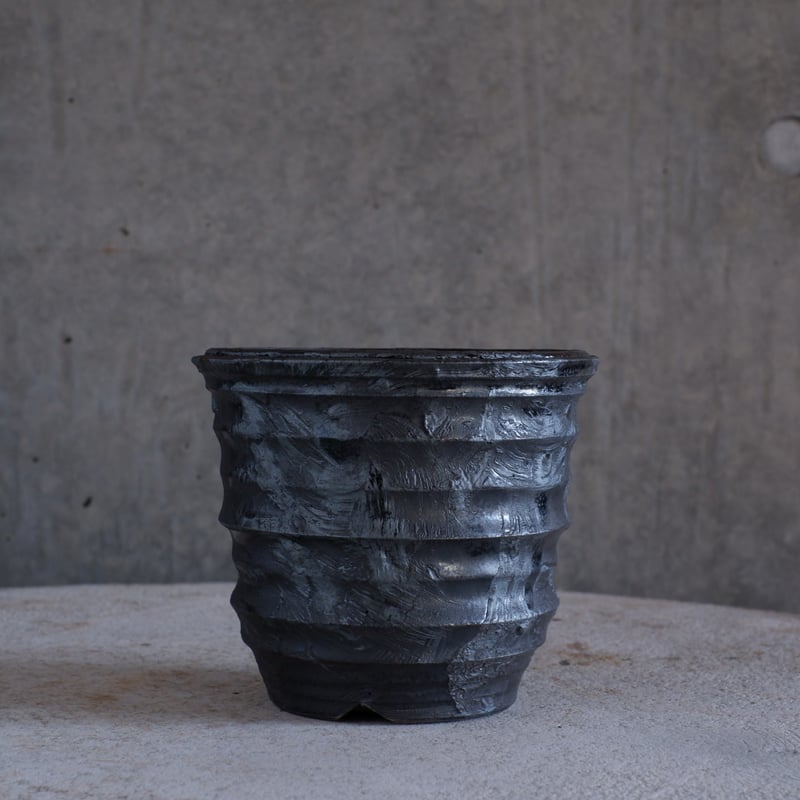 Φ11.5×h10㎝ 鉄彩pot G988 | 陶 atelier Soel