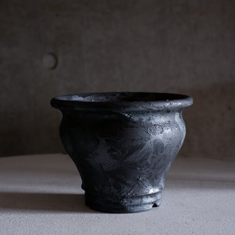 atelier Soel チタンブロンズPOT 大鉢 (B) atelier Soel チタンブロンズPOT 大鉢 (B) 陶アトリエsoel
