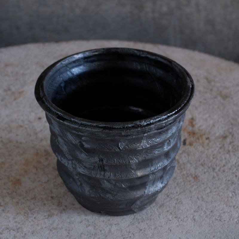 Φ11.5×h10㎝ 鉄彩pot G988 | 陶 atelier Soel