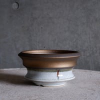 Φ13.7×h7.3㎝ titan bronze pot  H449