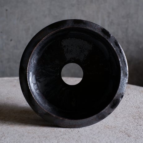 【OUTLET】Φ14(in11.8)×h7㎝  燻pot  H538