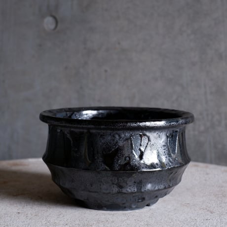 Φ16.5×h9.8㎝  油滴pot  H477