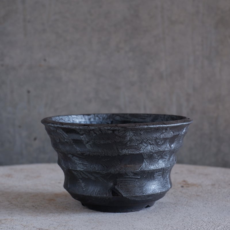 Φ14×h8.3㎝ 鉄彩pot G981 | 陶 atelier Soel