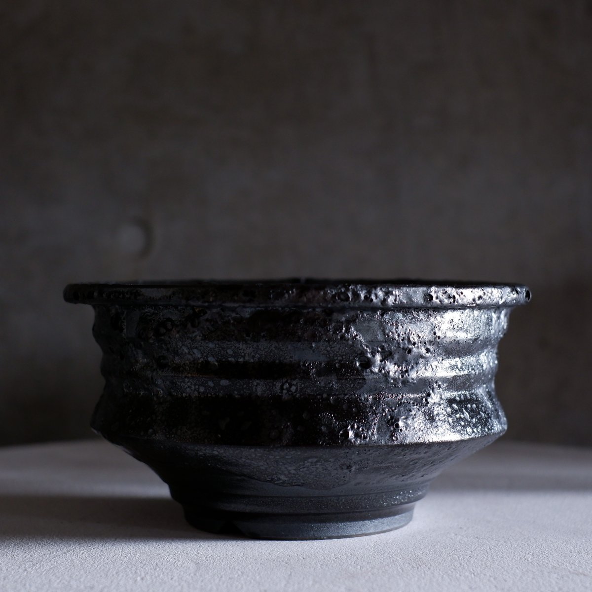 Φ20(in17)×h10.5㎝ 油滴pot G825 | 陶 atelier Soel