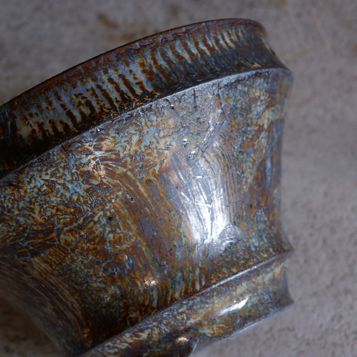 鉄仙 Φ11.7×h10.8㎝ titan鉄彩 pot G992 | 陶 atelier