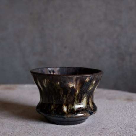 Φ8.8×h6.2㎝  鉄釉彩pot  H505