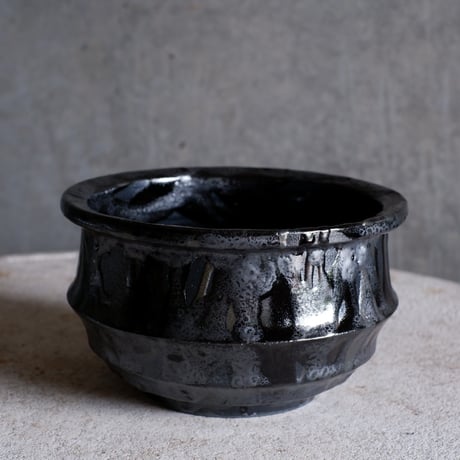Φ16.5×h9.8㎝  油滴pot  H477