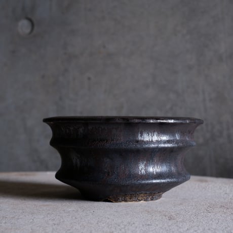 【OUTLET】Φ14(in11.8)×h7㎝  燻pot  H538