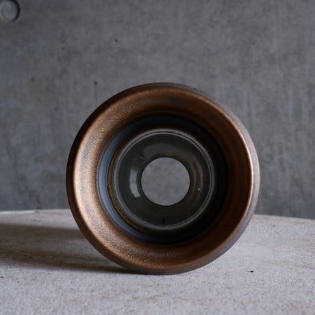 Φ11.5×h14.5㎝ titan bronze pot  H438