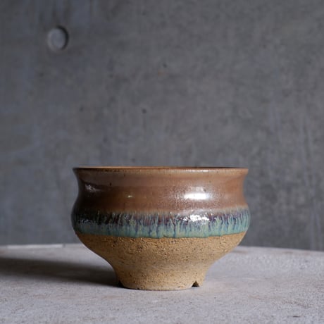 Φ11.2×h7.5㎝  luster pot  H463