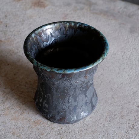Φ8.7×h9.5㎝  鉄釉彩pot  H524