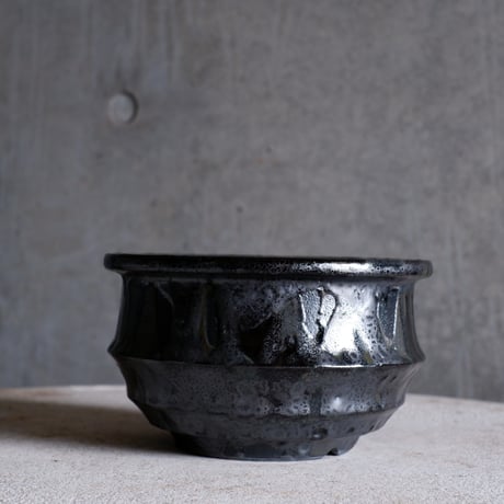 Φ16.5×h9.8㎝  油滴pot  H477