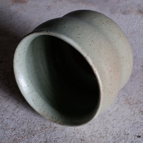 Φ11×h10.5㎝ ash green pot  H466