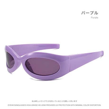 EYEAH-1004390  カウボーイ Y2K ファッション サングラス ユニセックス UV400 シールド おしゃれ スポーツ 樹脂+メタルフレーム サングラス 通販