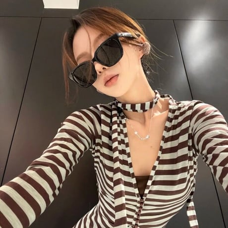 EYEAH-1004203  韓国ファッション カジュアル サングラス ユニセックス UV400 ウェリントン ファッションアイテム 樹脂 サングラス 通販